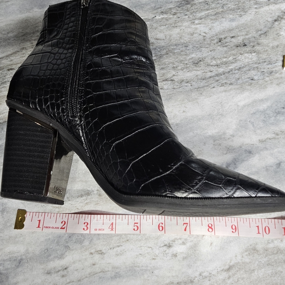 Circus by Sam Edelman Womens Cal Faux Leather Pointed Toe Ankle Boots, Size 10 - Picture 10 of 12